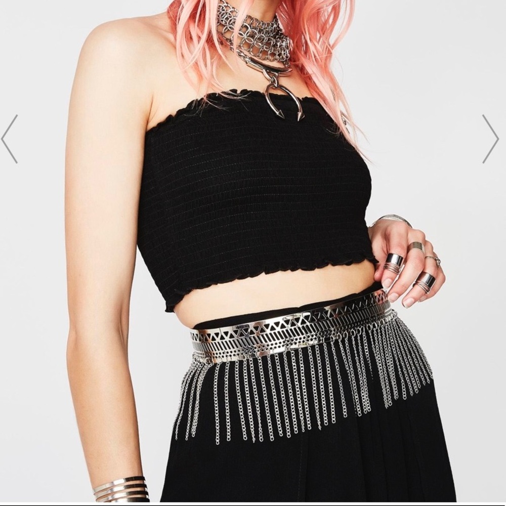 metal fringe belt